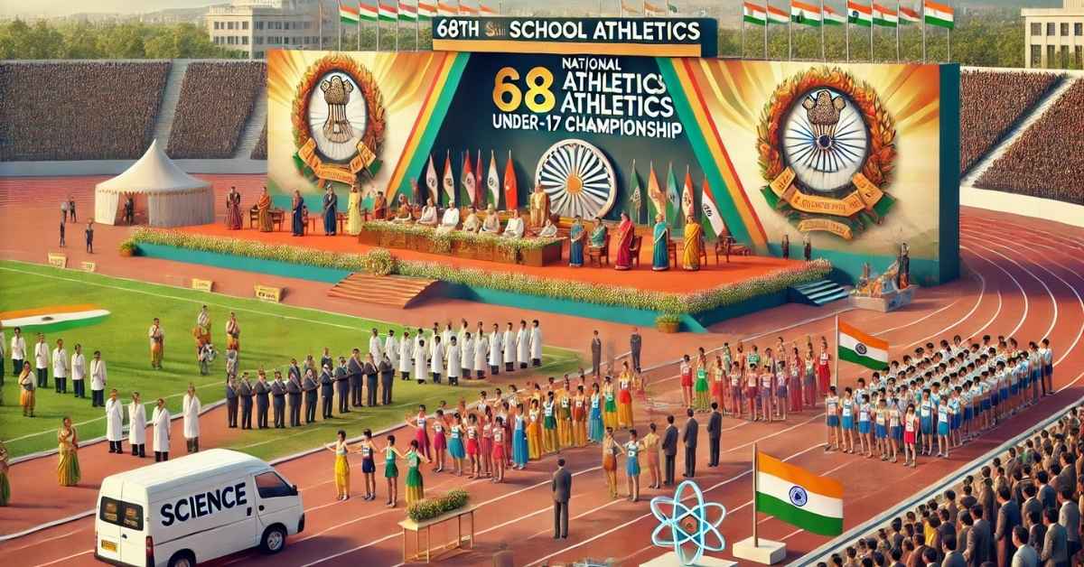 68वीं राष्ट्रीय विद्यालयीय एथलेटिक्स अंडर-17 प्रतियोगिता का शुभारंभ