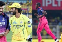 Sports Update:चेन्नई सुपर किंग्स की बल्लेबाजी फेल, राजस्थान रॉयल्स के गेंदबाजों ने 127 रन पर समेटा