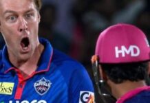 Sports News:15 साल के वैभव सूर्यवंशी का विकेट लेकर भड़के काइल जैमीसन, वायरल हुआ आक्रामक सेलिब्रेशन