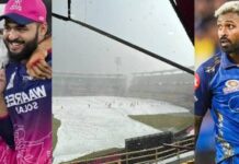 बारिश से प्रभावित मुंबई-राजस्थान मुकाबला, जानें कब तक हो सकता है शुरू और क्या है कट-ऑफ टाइम